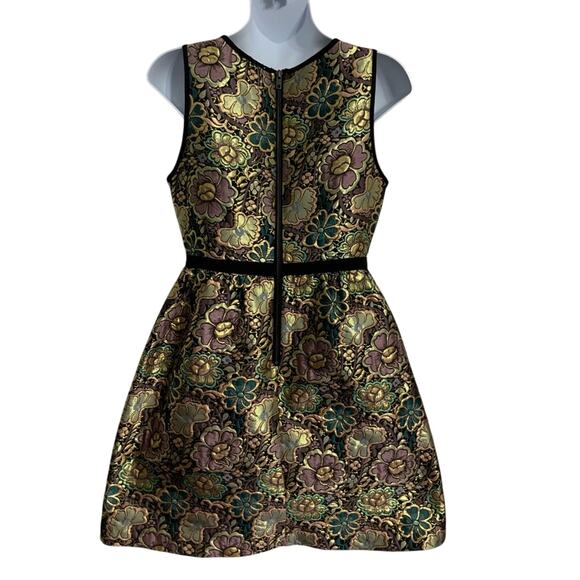Ladakh Anthropologie opulence gold floral dress size 4 - Picture 7 of 9